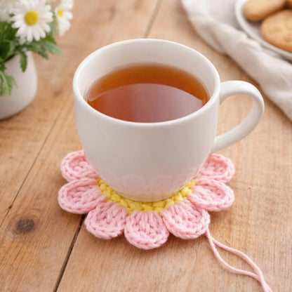8 in 1 Flower Coaster Crochet Pattern