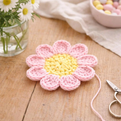 8 in 1 Flower Coaster Crochet Pattern