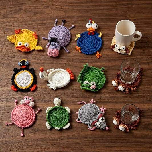18 in 1 Animal Crochet Coaster Patterns