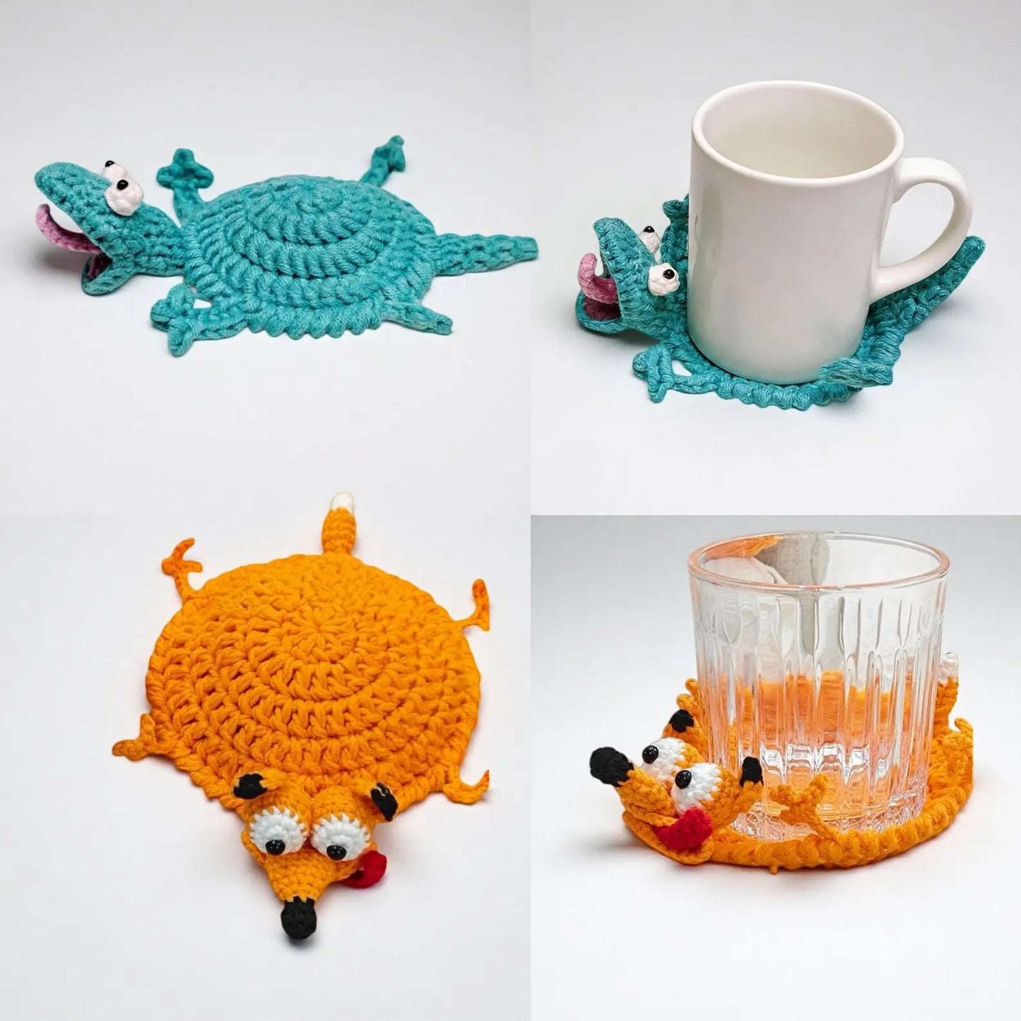 18 in 1 Animal Crochet Coaster Patterns